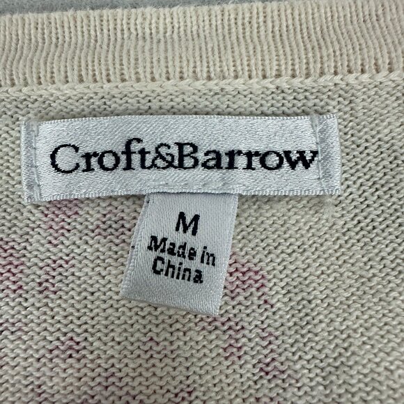 Croft & Barrow Womens Medium 100% Cotton 3/4 Sleeve Button-Up Top - Picture 4 of 6